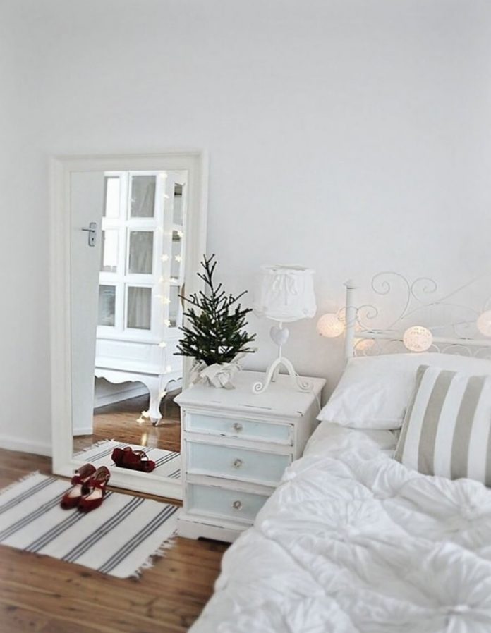 décoration noël minimaliste blanc